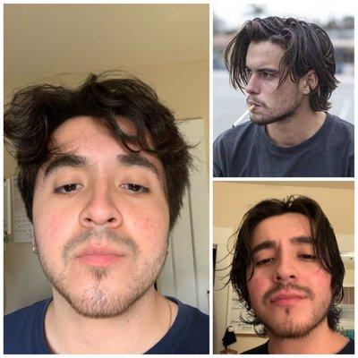 Right side is what I wanted, left side is what I got. I had been growing my hair for 2 years-it was past my shoulders. Just wanted a trim