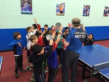 Coach Larry leading a birthday party activity