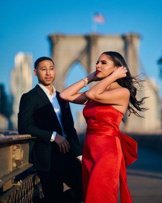 Brooklyn Bridge Engagement Photos