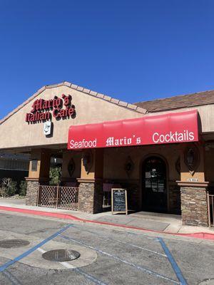 Front Entrance of Mario's Italian Cafe.