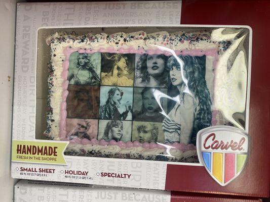 Taylor Swift Eras Ice cream cake