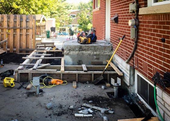 Concrete Footing for new deck