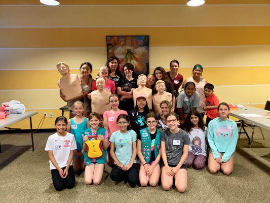 Girl Scouts Training for First Aid and CPR/AED