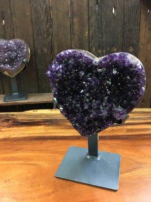 Amethyst heart crystal