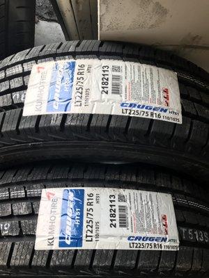 Need KUMHO LT tires 6ply 8ply or 10ply call us we are a Kumho Dealer