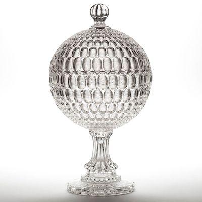 September 29, 2018, Lot 1196, Early Thumbprint / Argus (OMN) Spherical Covered Bowl on High Foot / Covered Compote. Price Realized: $35,100.