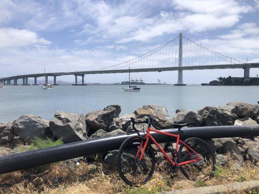 Marin bike! On Treasure Island. (that's not where tip top is, but my bike got me all the way there and back safely!)