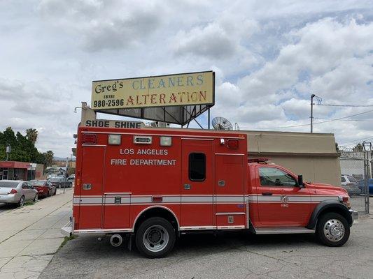 LAFD first responders showed up for some alterations on uniforms