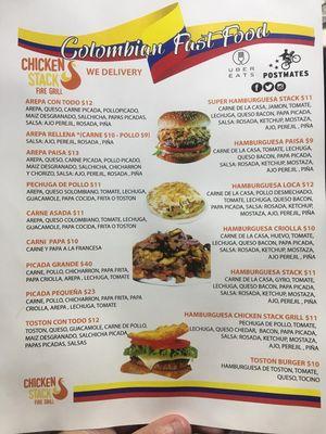 Menu (updated 11/27/19)