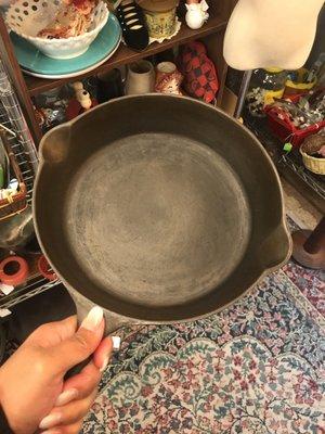 I wonder how old this cast iron skillet is and what kind of dishes they'd once prepared in it