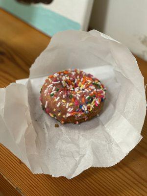 Strawberry Frosted Donut