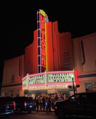 The entrance to the theater