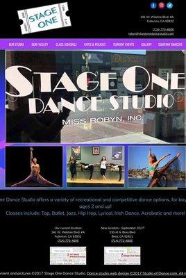 Check out our website at:   www.stageonedancestudio.com