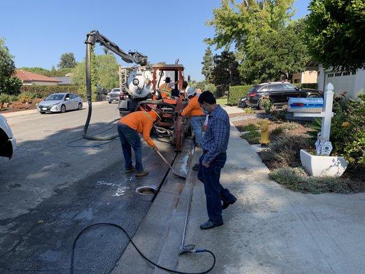 Ting Fiber Internet construction in Solana Beach