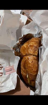 Croissant and tamper proof wrapped strudels