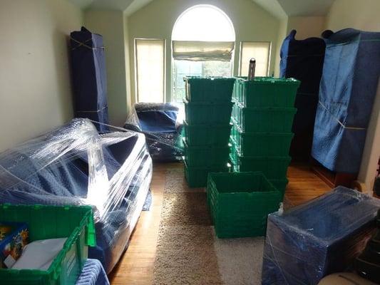 Eco-Movers offers full packing services for you and your family.  Here is an example of what to expect if you have us pack you.