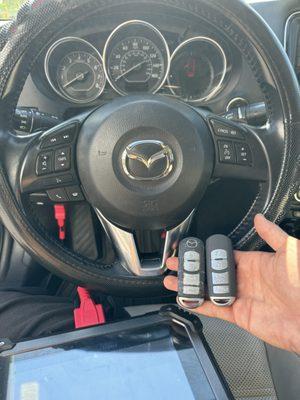 Car key replacement near North Miami! 

Mazda Smart Key - Push to start