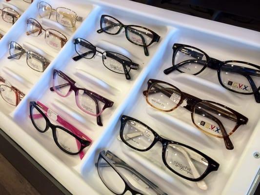 Genevieve Boutique and GVX frames perfect any budget and insurance.