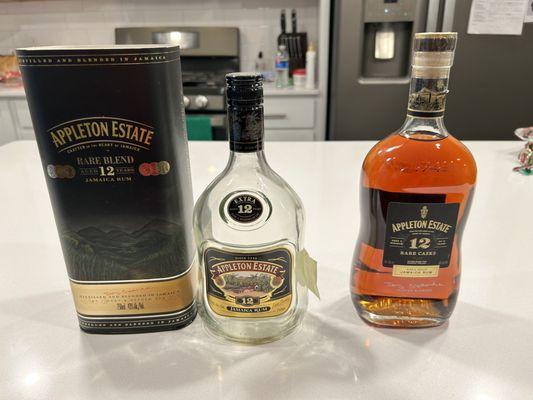 On the left is what I paid for.   I have purchased this at the liquor store before and I collect them.   On the right is what I received.