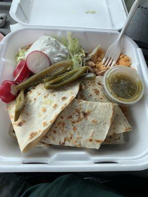 Quesadilla de asada! Steak Quesdailla !