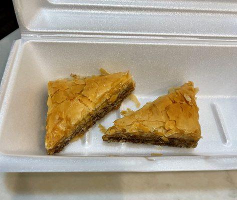 Baklava was BOGO on Uber Eats