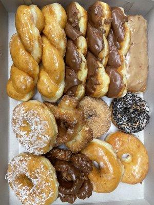 A nice variety of donuts!