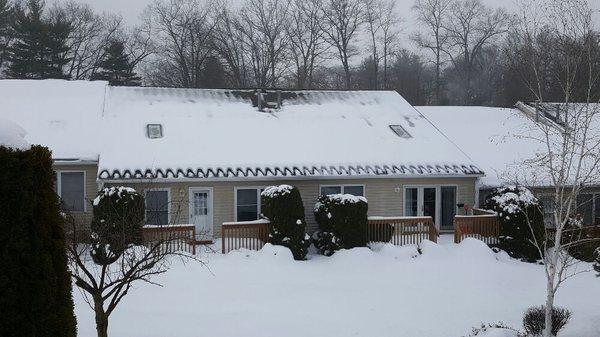 Roof Deicing Cables in action