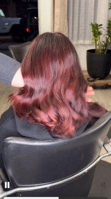 Balayage rojo !!!