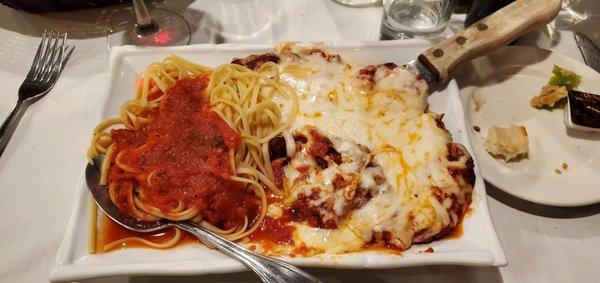 Veal Parmigiano.  Soooo good.