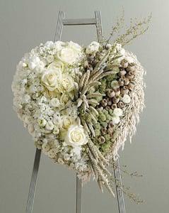 $279- EARTHY FULL HEART. FREE DELIVERY- 310-977-4691
  www.lafuneralflowers.com