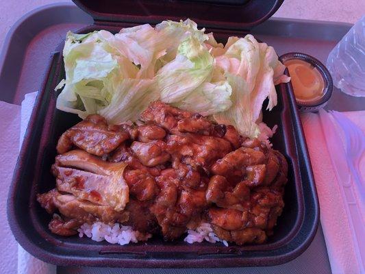 Teriyaki chicken plate