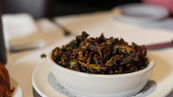 Crispy Brussels Sprout Leaves