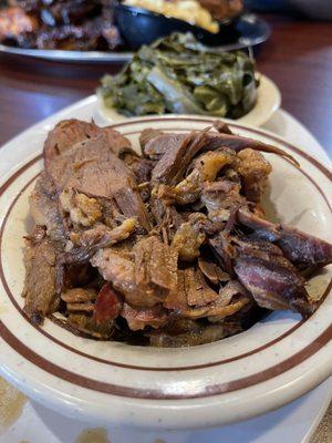 Brisket and Collard Greens