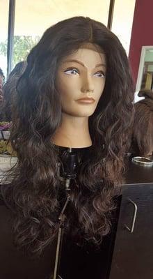 Custom made wig with Pretty Vain hair extensions!