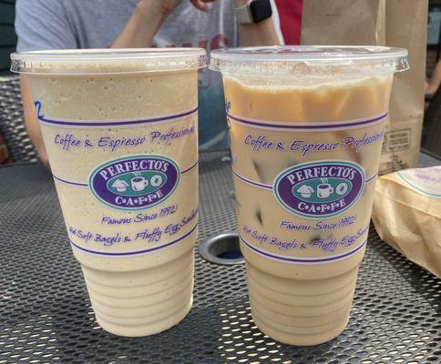 Freezato and cupcake flavored latte.