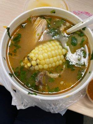 Caldo de pollo - bien sabroso!