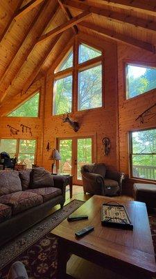 Hidden Valley Paradise cabin. Main living room.