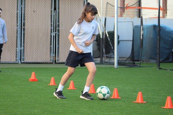 Soccer academy geared towards improving footwork, and soccer specific skills