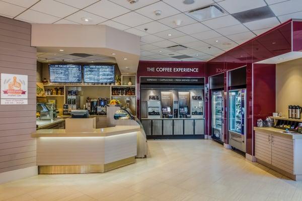 self service Coffee Experience and vending options are available 24/7