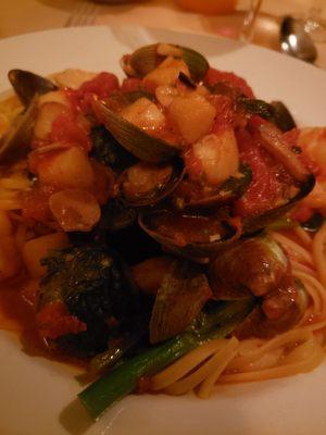 Seafood pasta special