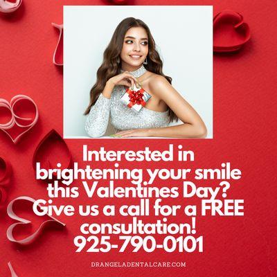 Free consultation for Teeth Whitening. Call today! #SanRamon #Tethwhitning #Smile #Familydentist #Emergency Dentist