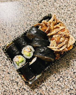 california roll & spider roll