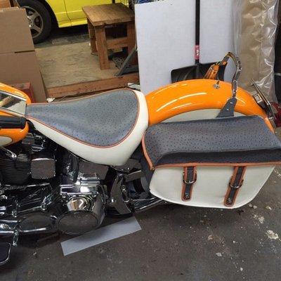 Custom Seat and Side Bag