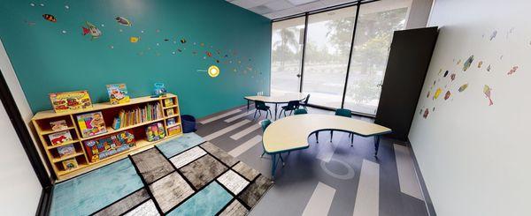 Underwater ABA Therapy Pre-K Class Room - The underwater ABA Therapy Pre-K classroom has been designed specifically for children 3-6.