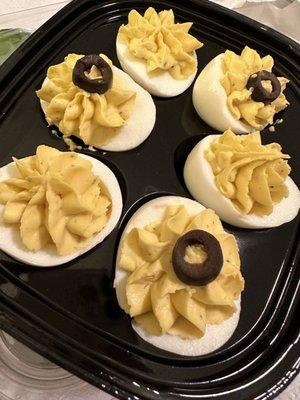 Deli Deviled Eggs - filling was ok but the whites were super thick and tough