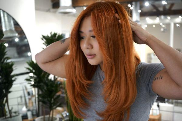 Copper hair by Kristin Kim