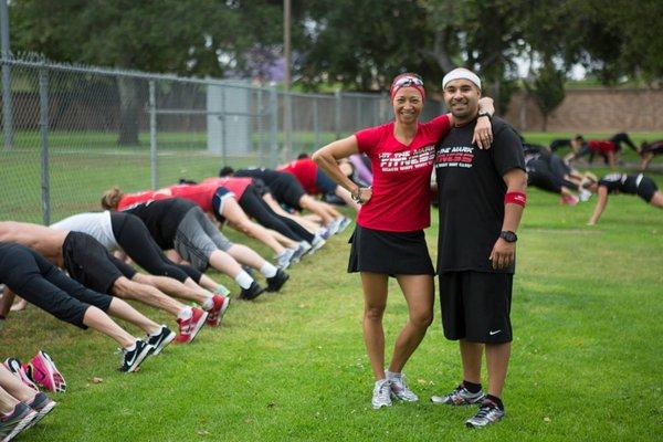 Zeny and I at our 4 year anniversary workout!