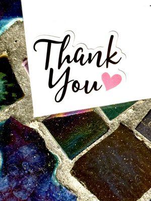 Dropped off an envelope to be mailed sooner than later! | Thank you!