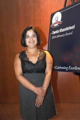 Recipient of the American Immigration Lawyers Association's Advocacy Award 2014