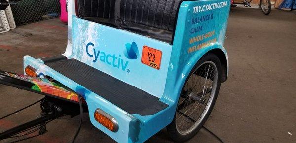 pedicabs wrap advertising